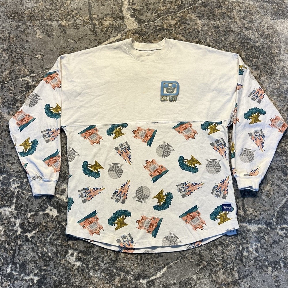 2024 Walt Disney World 4 Park Icons Spirit‎ Jersey Castle Parks Adult Small